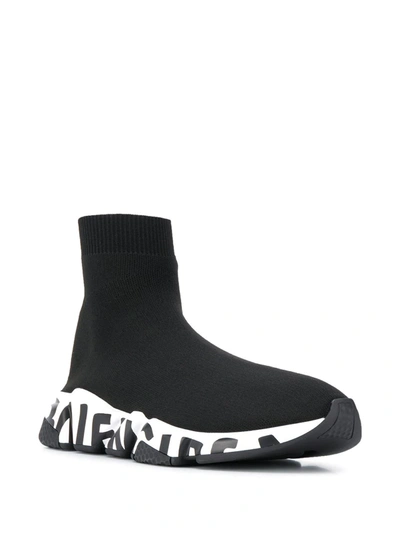 Shop Balenciaga Speed Lace-up Sneakers In Black