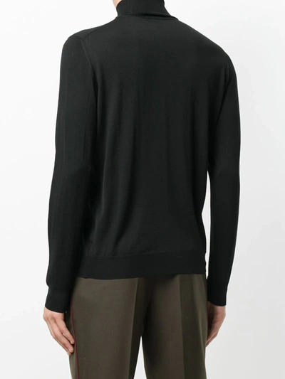 Shop Drumohr Turtleneck Sweater In Black