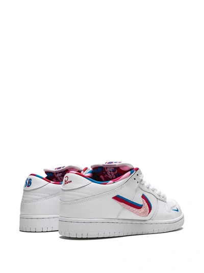 Shop Nike X Parra Sb Dunk Low Sneakers In White