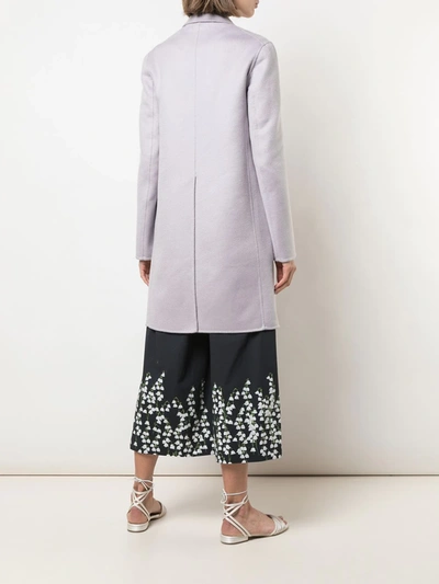 Adam Lippes Zibelline Cashmere Car Coat In Purple