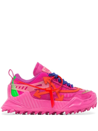 Off-white Odsy 1000 Sneakers In Fuchsia & Orange | ModeSens