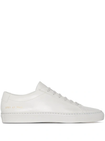 Shop Common Projects Achilles Leather Low-top Sneakers In Grey