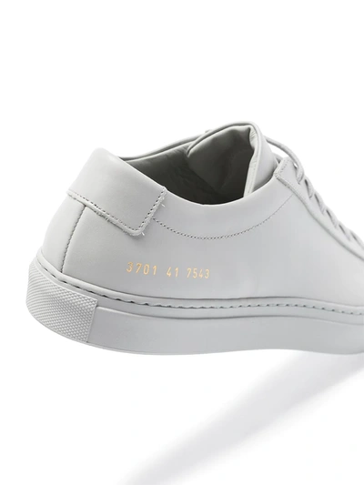 Shop Common Projects Achilles Leather Low-top Sneakers In Grey