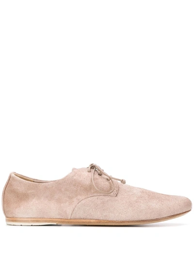 Shop Marsèll Textured Lace-up Shoes In Brown