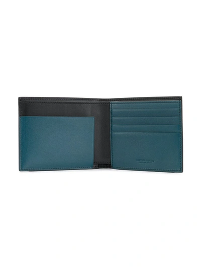 Shop Bottega Veneta Intrecciato Weave Bifold Wallet In Blue