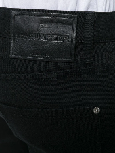 Shop Dsquared2 Icon Logo Skinny Jeans In Black