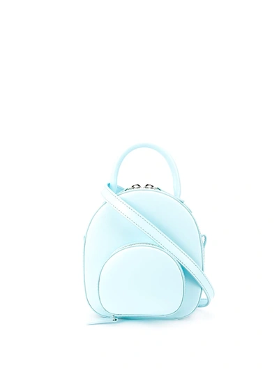 Shop Belysa Mini Zipped Belt Bag In Blue
