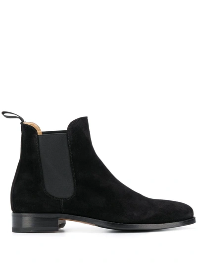 Shop Scarosso Gian Carlo Chelsea Boots In Black