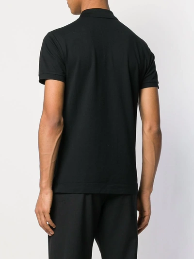 Shop Polo Ralph Lauren Contrast Logo Polo Shirt In Black