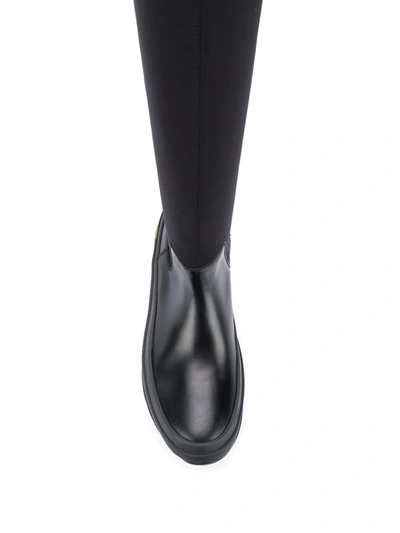 Shop Jil Sander Panelled Knee-high Boots In Black