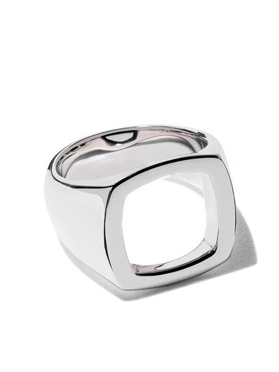 Shop Tom Wood Cushion Open Ring In Silver