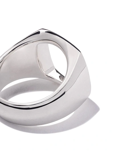 Tom Wood Cushion Open Ring In Silver