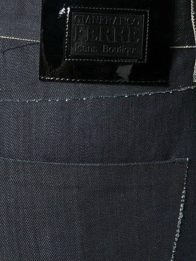 Pre-owned Gianfranco Ferre 直筒牛仔裤 In Blue