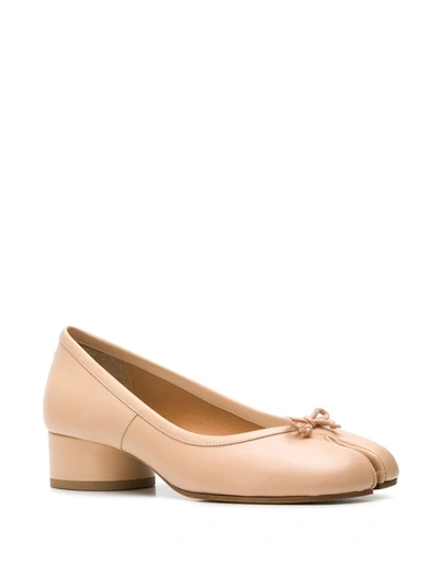 Shop Maison Margiela Tabi Ballerina Shoes In Neutrals