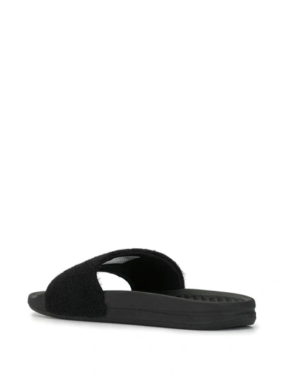 Shop Apl Athletic Propulsion Labs Logo Techloom Sliders In Black