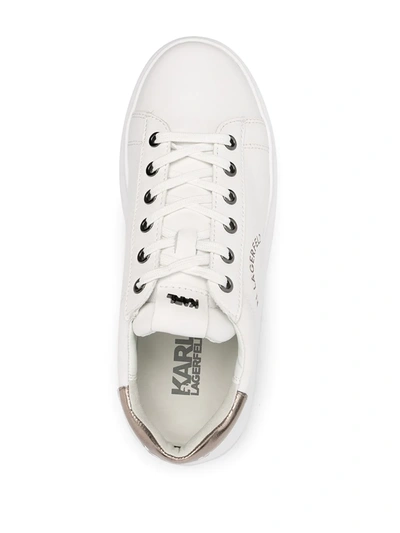 Shop Karl Lagerfeld Kapri Maison Chunky-sole Sneakers In White
