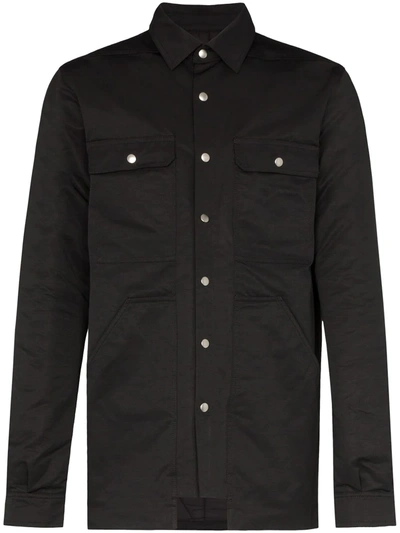 Shop Rick Owens Drkshdw Padded Shirt Jacket In Black