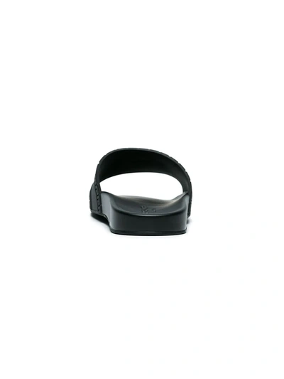 Versace Palazzo Rubber Slides In Black