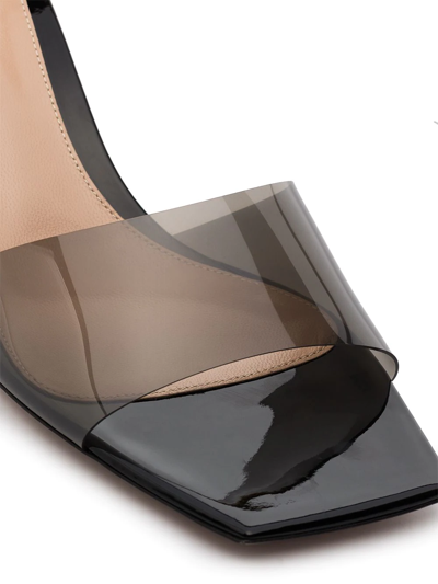 Shop Gianvito Rossi Cosmic 55mm Transparent Mules In Black