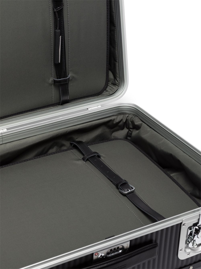 Fpm - Fabbrica Pelletterie Milano Black Bank Spinner 76 Check-in Suitcase In Black