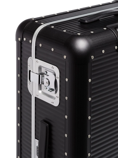 Shop Fpm - Fabbrica Pelletterie Milano Black Bank Spinner 76 Suitcase