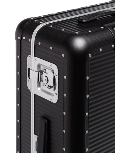 Fpm - Fabbrica Pelletterie Milano Black Bank Spinner 76 Check-in Suitcase In Black