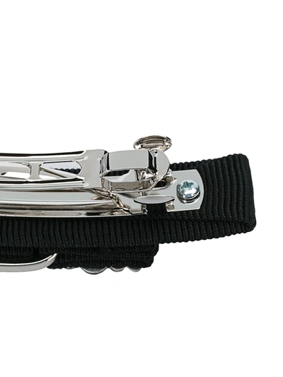Ferragamo Black Vara Bow Hair Clip In Black