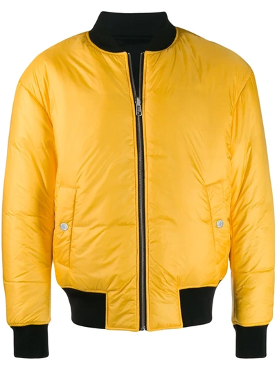 Shop Calvin Klein Jeans Est.1978 Zipped Padded Jacket In Yellow