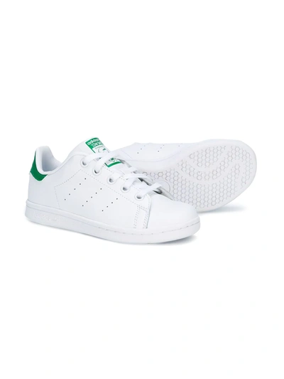 Shop Adidas Originals Stan Smith Lace-up Sneakers In White