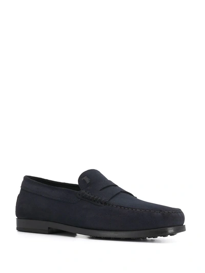 Shop Tod's Gommino Slip-on Loafers In Blue
