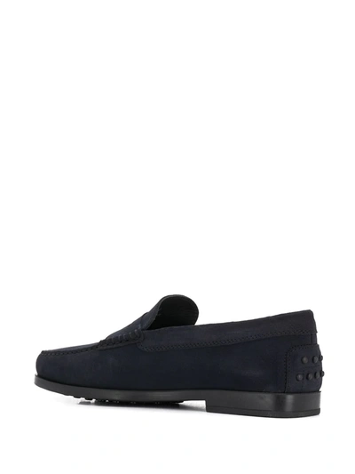 Shop Tod's Gommino Slip-on Loafers In Blue