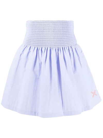 Shop Kenzo Elasticated Waistband Mini-skirt In Violett