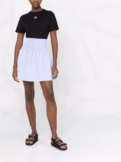 Shop Kenzo Elasticated Waistband Mini-skirt In Violett
