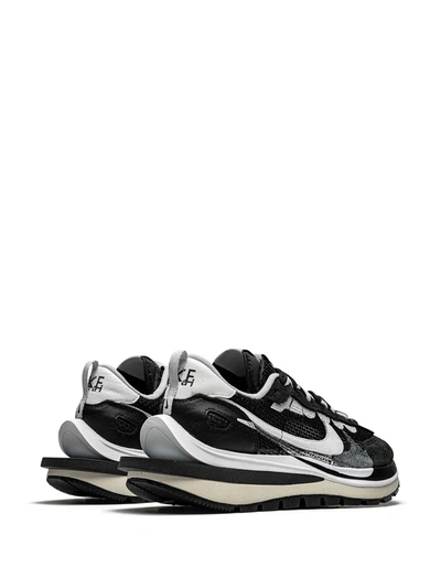 Nike X Sacai Vaporwaffle "black White" Sneakers In Black