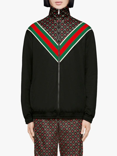 Shop Gucci Gg Star Oversize Jacket In Black