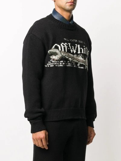 Shop Off-white Pascal Tool Crew-neck Jumper In Black