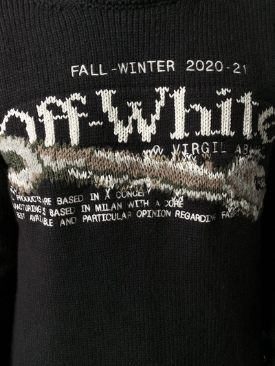 Shop Off-white Pascal Tool Crew-neck Jumper In Black