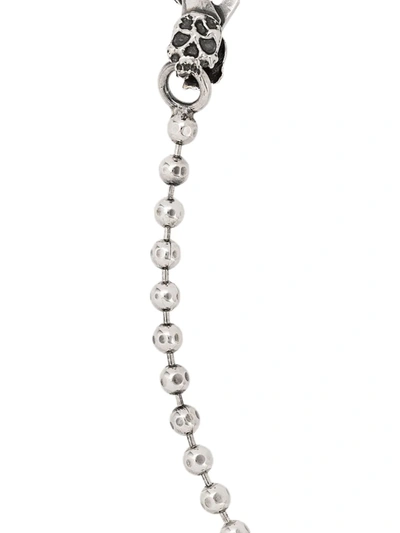 Shop Emanuele Bicocchi Ball Chain Bracelet In Silver