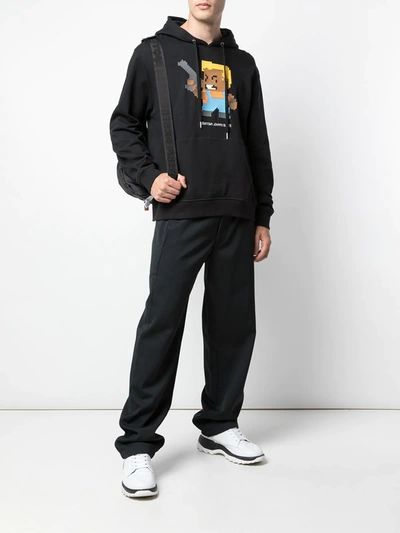 Mostly Heard Rarely Seen 8-bit Downtown Johnny Blaze Pixelated Hoodie In Black