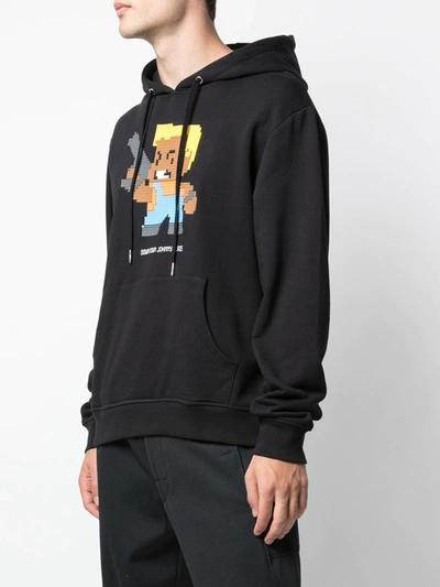 Mostly Heard Rarely Seen 8-bit Downtown Johnny Blaze Pixelated Hoodie In Black