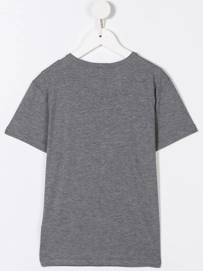 Shop Dolce & Gabbana Logo Patch T-shirt In Grey