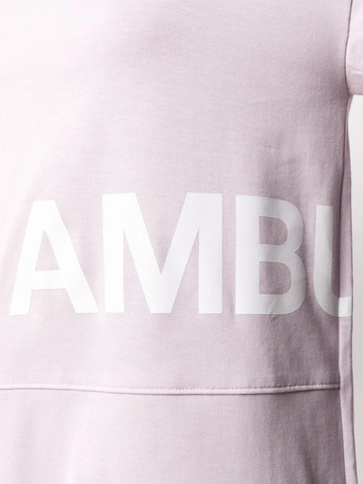 Shop Ambush Logo T-shirt Dress In Pink