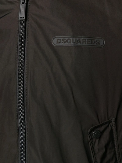 Shop Dsquared2 Chest Logo Lightweight Jacket In Black