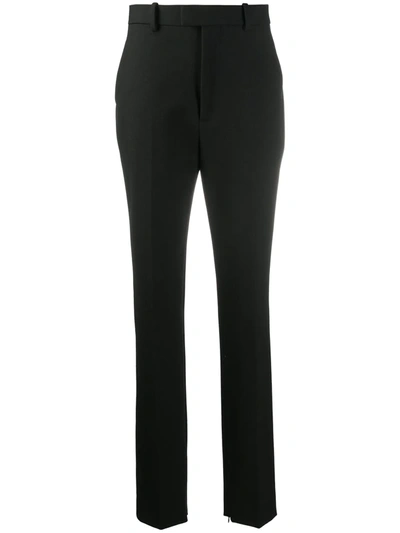 Shop Bottega Veneta Slit-cuffs Tailored Trousers In Black