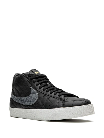 Nike X Supreme Blazer Sb Sneakers In Black