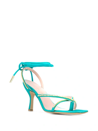 Shop Gia Couture Hayley Open-toe Sandals In Blue