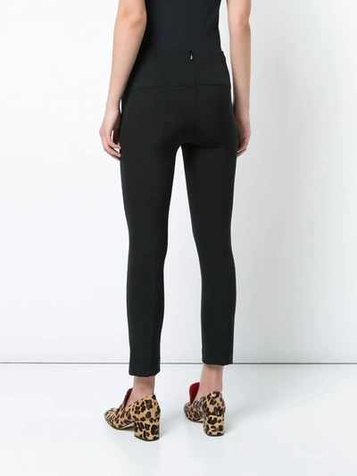 Veronica Beard Back Zip Scuba Pants In Black