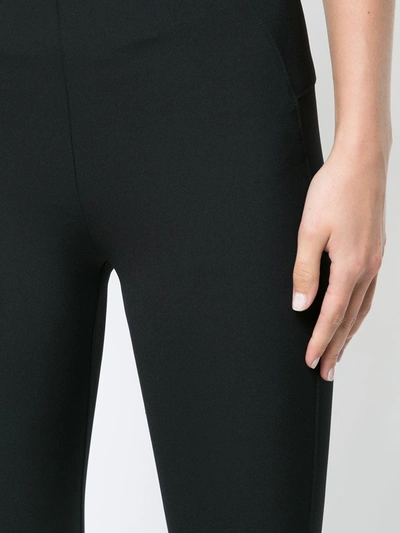 Shop Veronica Beard Cropped Leggings In Black