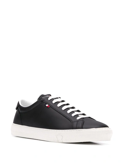 Shop Moncler Lace-up Low Sneakers In Black