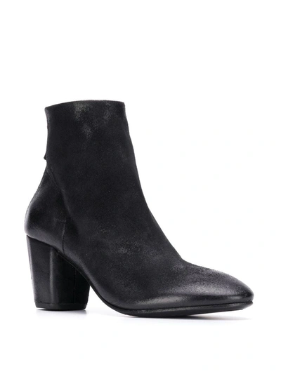 Shop Marsèll Distressed-effect Ankle Boots In Black